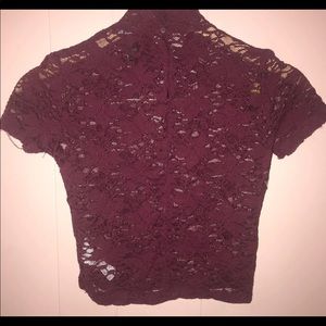 Lace crop top